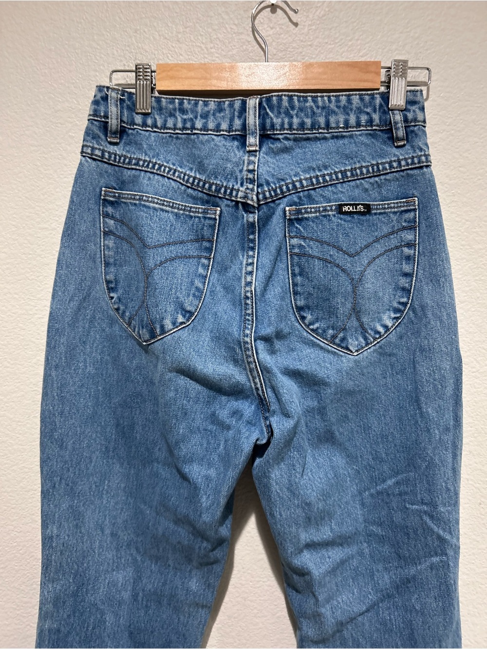 ROLLA'S Classic Original High Rise straight Jeans medium wash blue - Picture 7 of 13